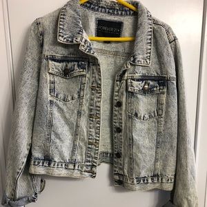 F21 - Distressed Jean Jacket